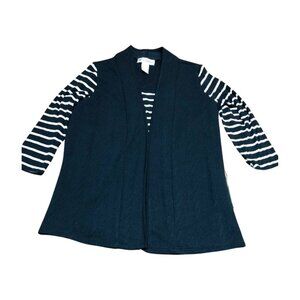 Cathy Daniels 2 Layer Sweater Women's Size S Black, and White